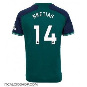 Arsenal Eddie Nketiah #14 Terza Maglia 2023-24 Manica Corta